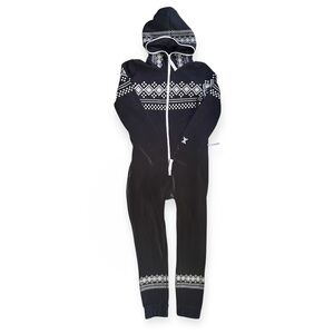 Onepiece Original Norwegian Jumpsuit in Alpine Navy Blue/White, sz XXS